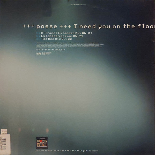 Scooter : Posse (I Need You On The Floor) (12")