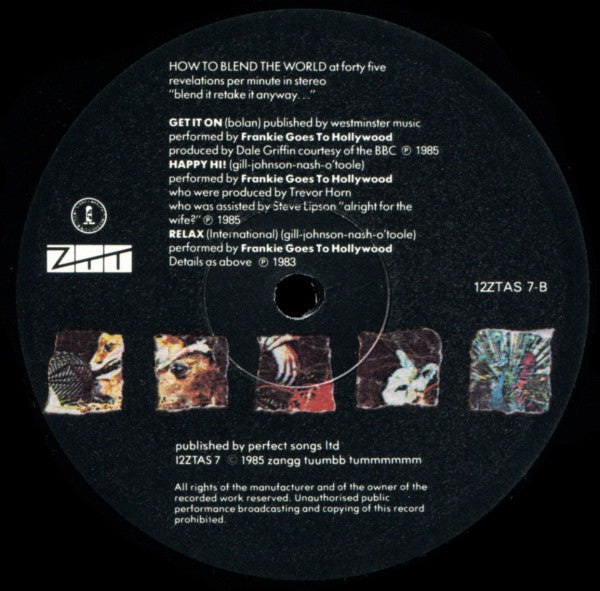 Frankie Goes To Hollywood : Welcome To The Pleasuredome (12", Single)