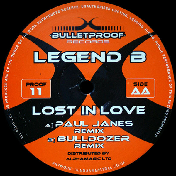 Legend B : Lost In Love (12")