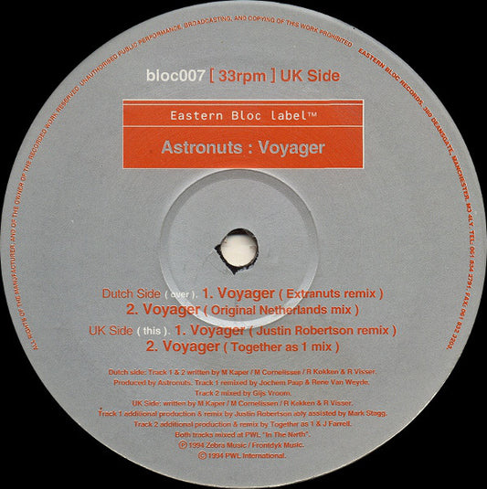 Astronuts : Voyager (12")