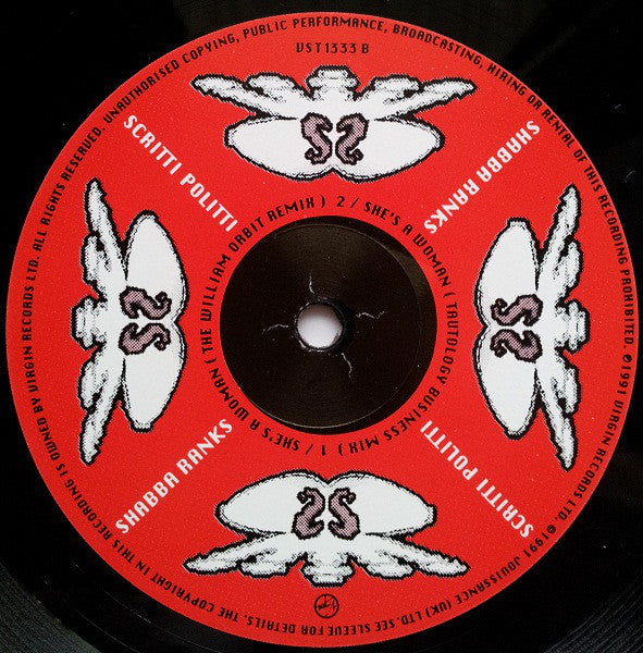 Scritti Politti + Shabba Ranks : She's A Woman (12", Single)