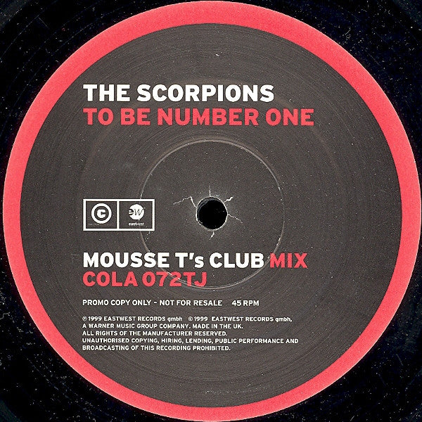 Scorpions : To Be Number One (12", S/Sided, Promo)
