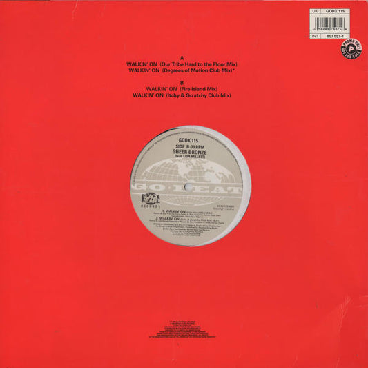 Sheer Bronze Feat. Lisa Millett : Walkin' On (12", Single)