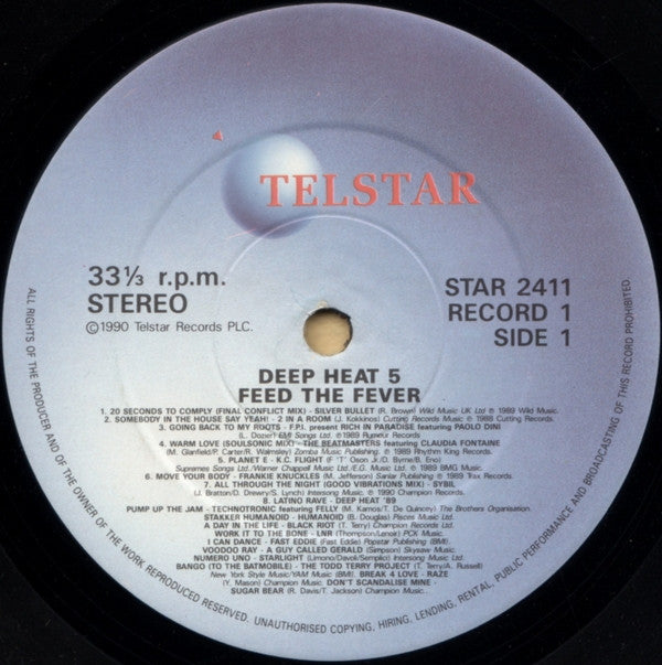 Various : Deep Heat 5 - Feed The Fever (2xLP, Comp)