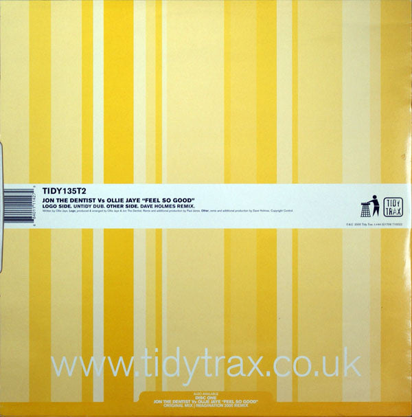 Jon The Dentist Vs Ollie Jaye* : Feel So Good (12", Two)
