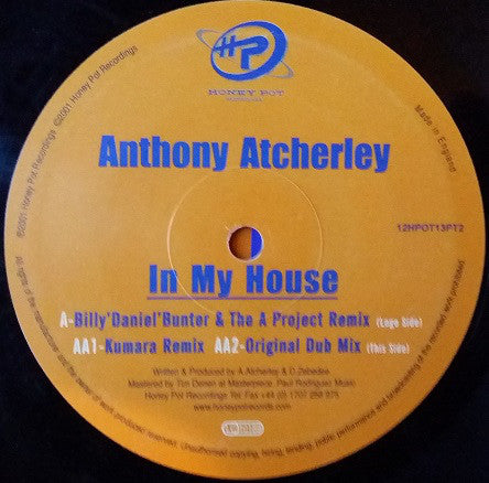 Anthony Atcherley : In My House (12", 2/2)