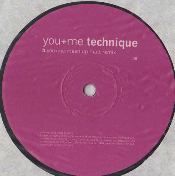 Technique : You + Me (12")
