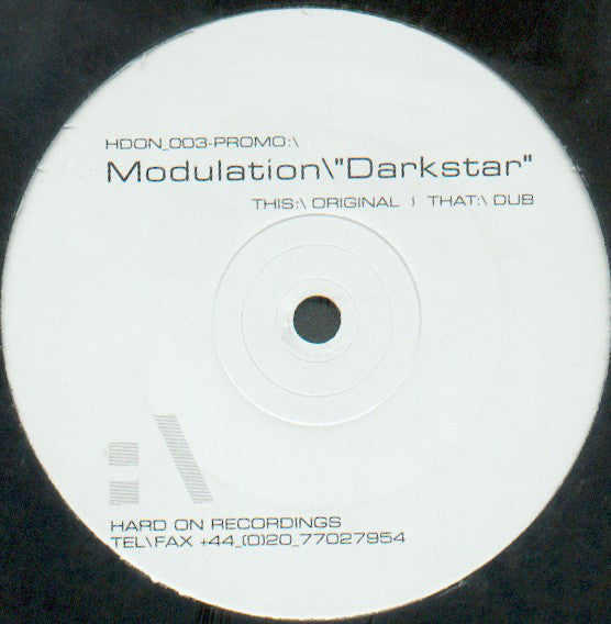 Modulation : Darkstar (12", Promo)