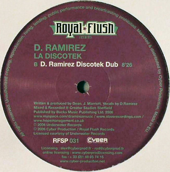 D. Ramirez : La Discotek (12")