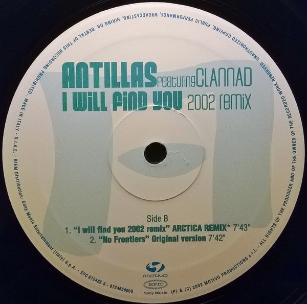 Antillas : I Will Find You (2002 Remix) (12")