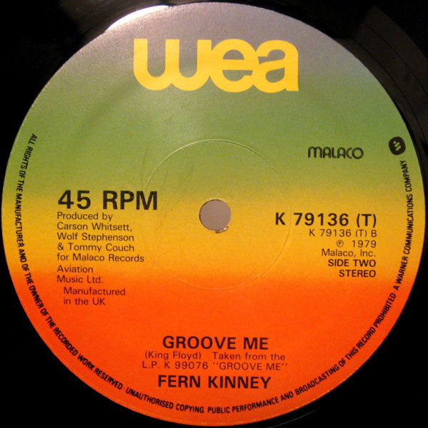 Fern Kinney : I Want You Back / Groove Me (12")