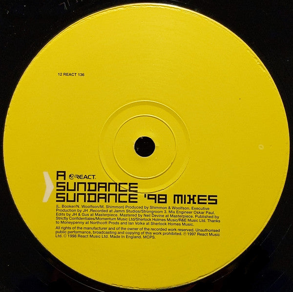 Sundance : Sundance '98 Mixes (12")
