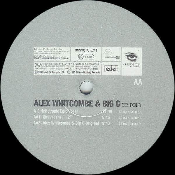 Alex Whitcombe & Big C : Ice Rain (12")
