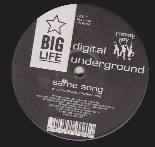 Digital Underground : Same Song (This Is An E.P. Release Part 2) (12", EP)