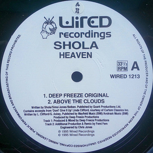 Shola* : Heaven (12", Single)