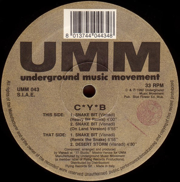 C*Y*B : Snake Bit (Remix) (12")
