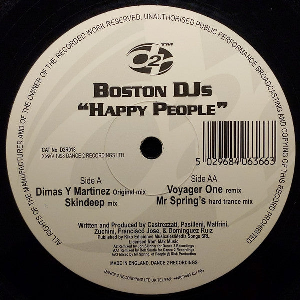 Boston DJ's : Happy People (12")