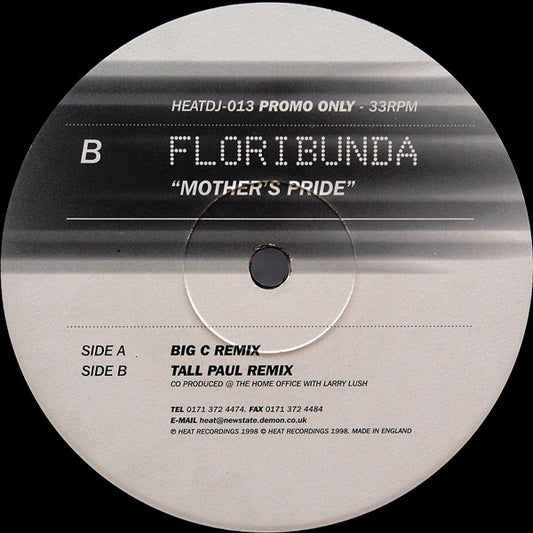 Mother's Pride : Floribunda (12", Promo)