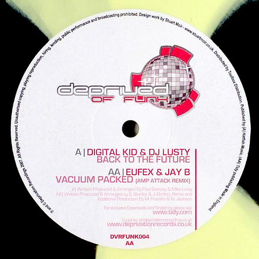 Digital Kid & Lusty / Eufex & Jay B : Back To The Future / Vacuum Packed (12", Ltd, Yel)