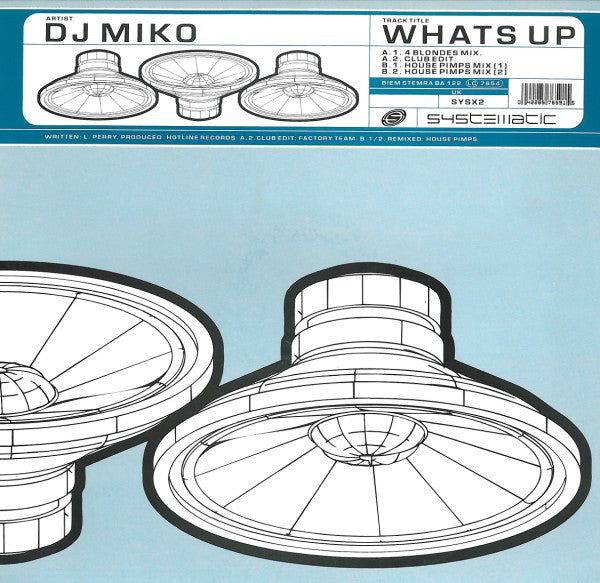 DJ Miko : What's Up (12", Single)