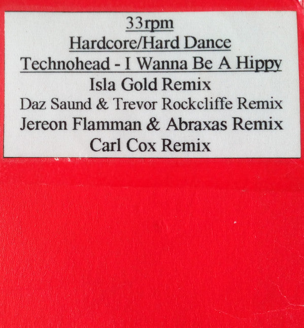 Technohead : I Wanna Be A Hippy (12", Single)