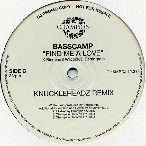 Basscamp : Find Me A Love (2x12", Promo)