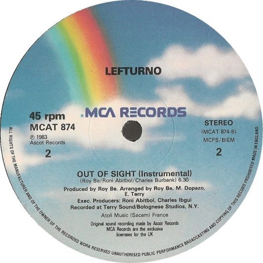 Lefturno : Out Of Sight (12")