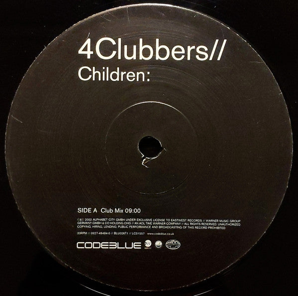 4Clubbers* : Children: (12")