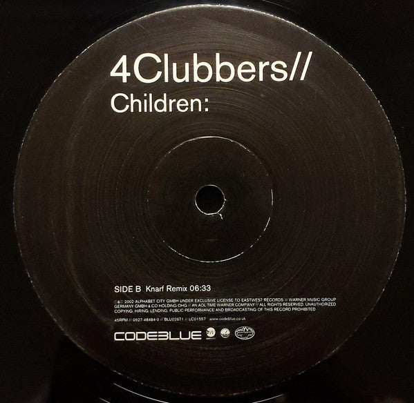 4Clubbers* : Children: (12")