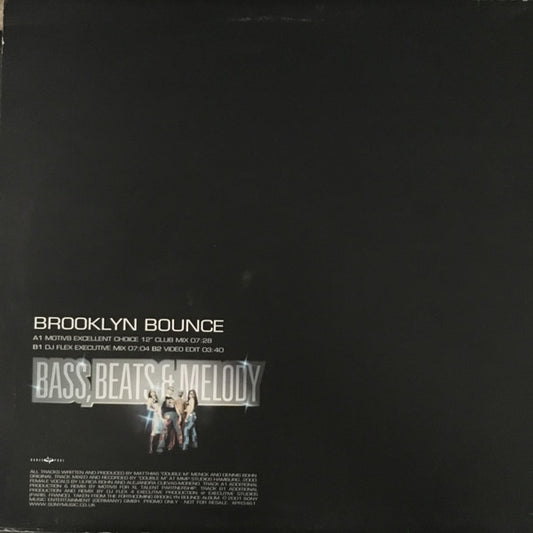 Brooklyn Bounce : Bass, Beats & Melody (12", Promo)