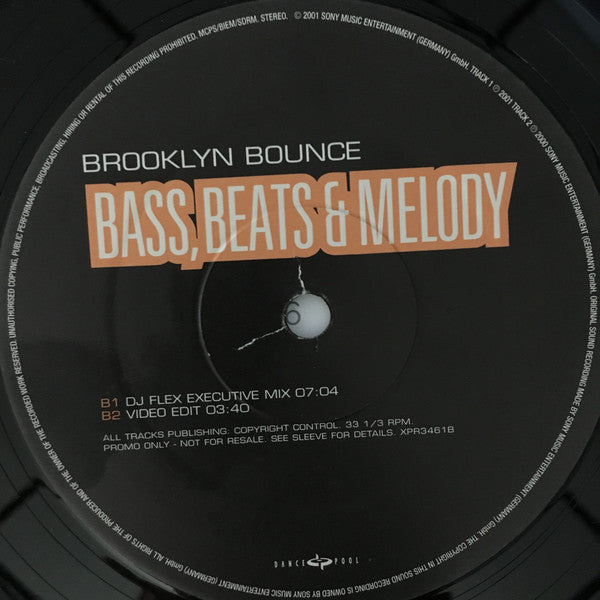 Brooklyn Bounce : Bass, Beats & Melody (12", Promo)