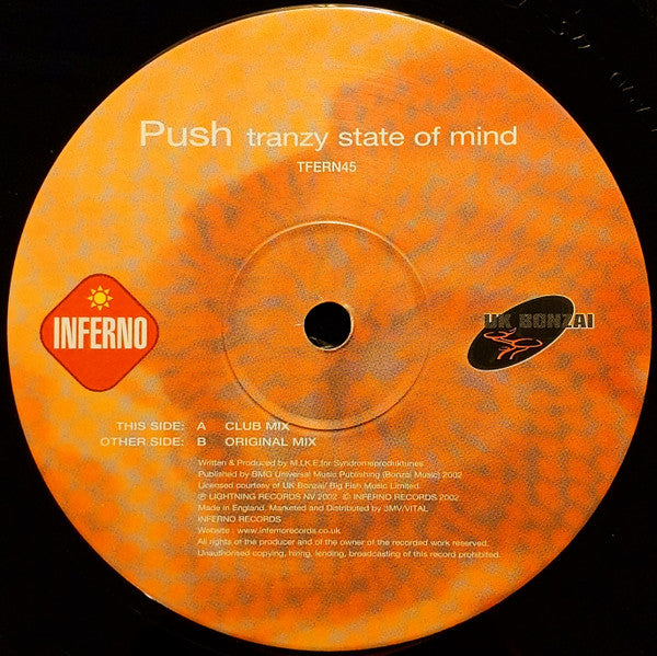 Push : Tranzy State Of Mind (12")