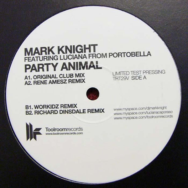Mark Knight Featuring Luciana From Portobella* : Party Animal (12", Ltd, TP)