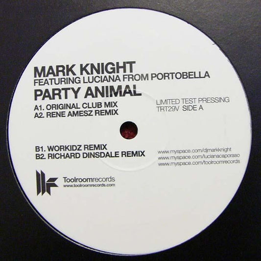 Mark Knight Featuring Luciana From Portobella* : Party Animal (12", Ltd, TP)