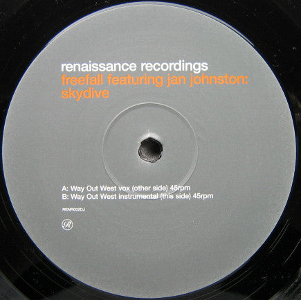 Freefall featuring Jan Johnston : Skydive (12", Promo)