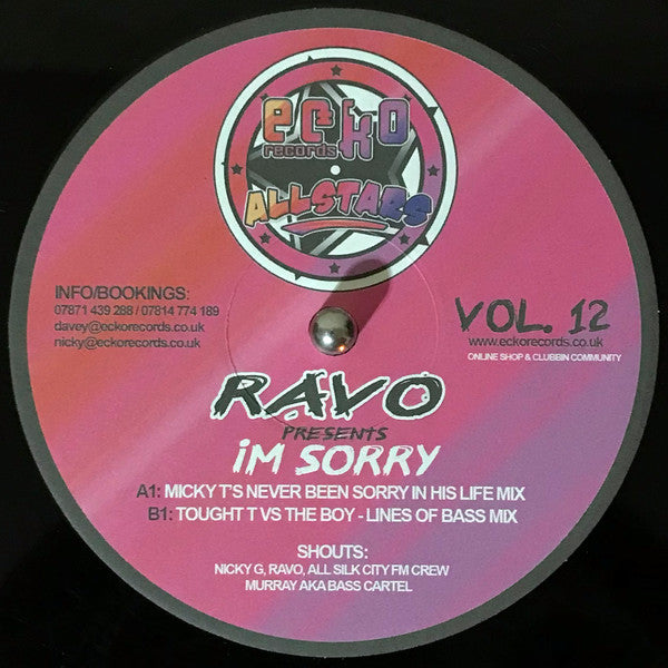 Ravo : Im Sorry (12")