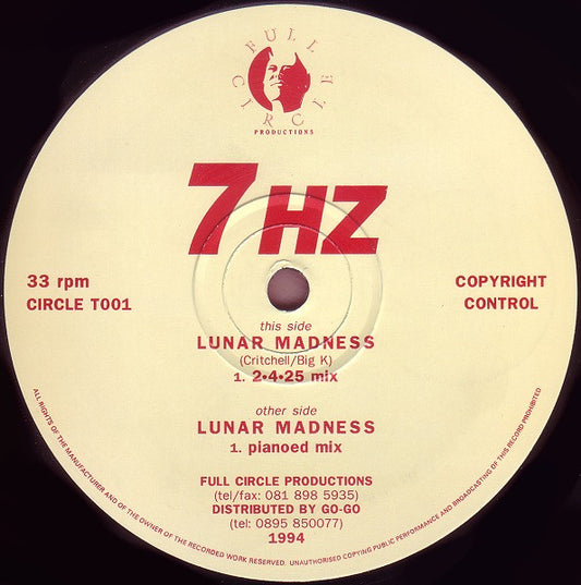 7 HZ : Lunar Madness (12")