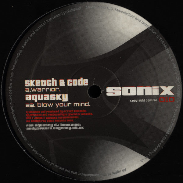 Sketch & DJ Code / Aquasky : Warrior / Blow Your Mind (12")