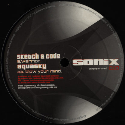 Sketch & DJ Code / Aquasky : Warrior / Blow Your Mind (12")