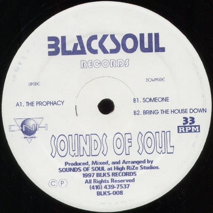 Sounds Of Soul : The Prophacy (12")