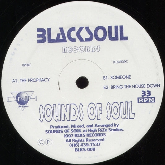 Sounds Of Soul : The Prophacy (12")