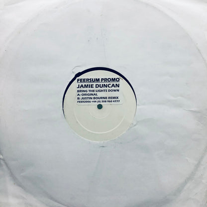 Jamie Duncan : Bring The Lights Down (12", Promo, W/Lbl, Sti)