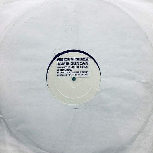 Jamie Duncan : Bring The Lights Down (12", Promo, W/Lbl, Sti)