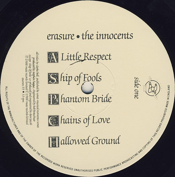 Erasure : The Innocents (LP, Album)