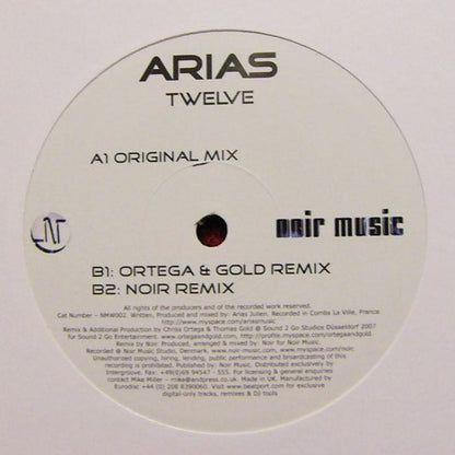 Arias* : Twelve (12", Single)