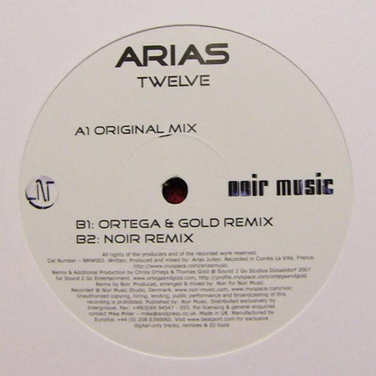 Arias* : Twelve (12", Single)
