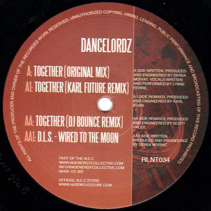 Dancelordz : Together (12")