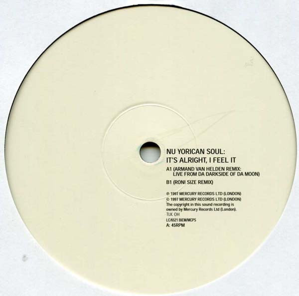 Nu Yorican Soul* : It's Alright, I Feel It (12", Promo)