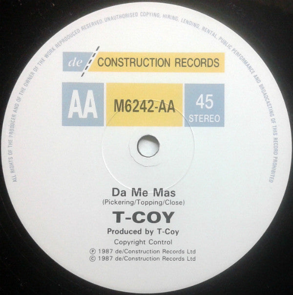 T-Coy : I Like To Listen / Catalonia / Da Me Mas (12")