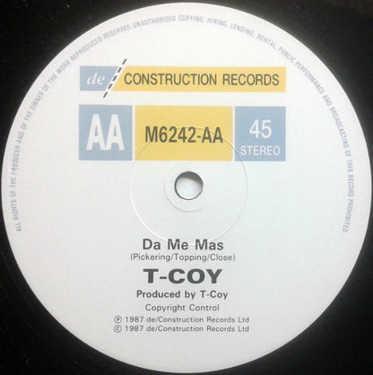 T-Coy : I Like To Listen / Catalonia / Da Me Mas (12")